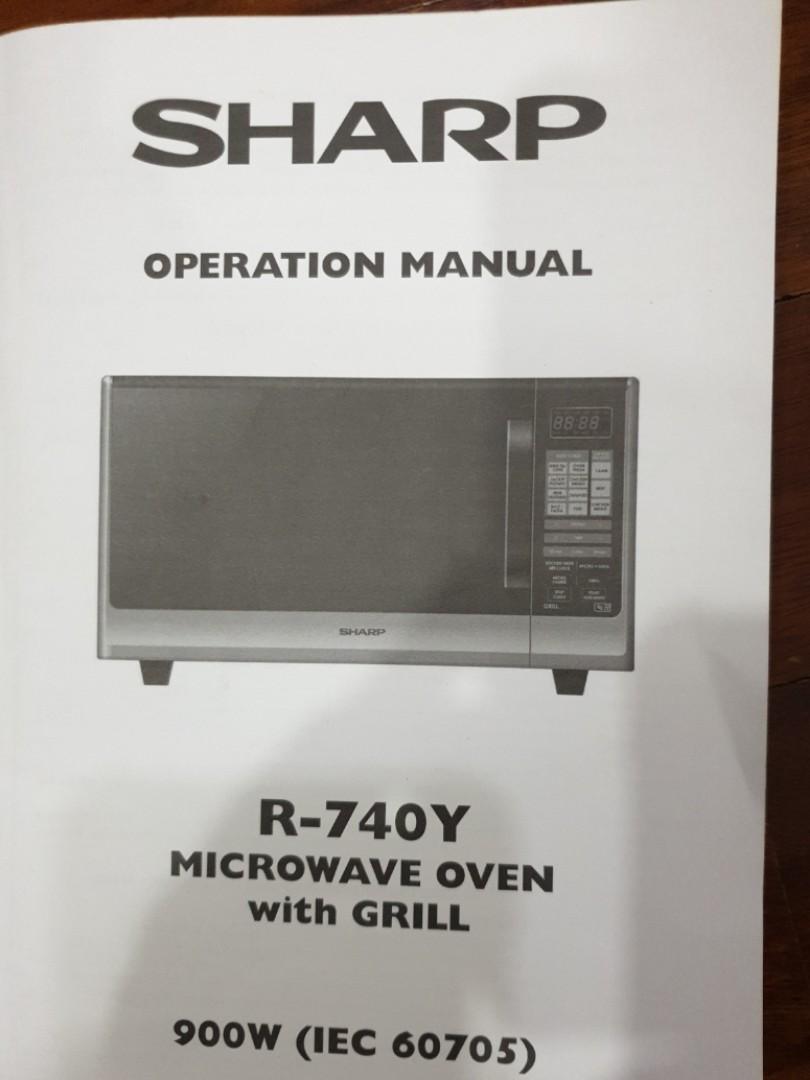 Sharp Microwave R740Y(S), TV & Home Appliances, Kitchen Appliances