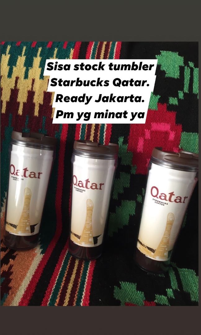 Starbucks Qatar tumbler, Makanan & Minuman, Minuman Tidak Beralkohol on