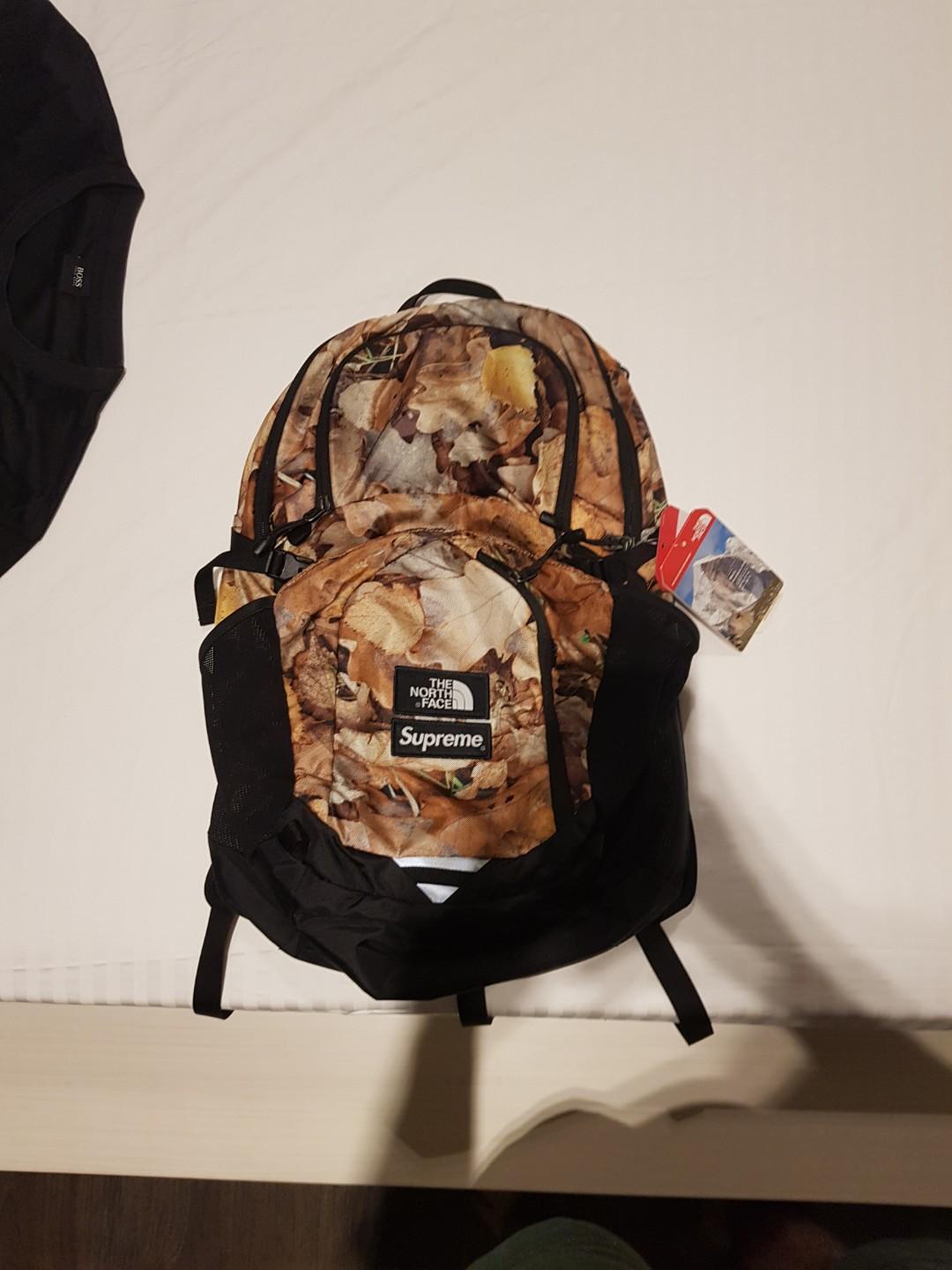 SUPREME NORTH FACE backpack woodland camo