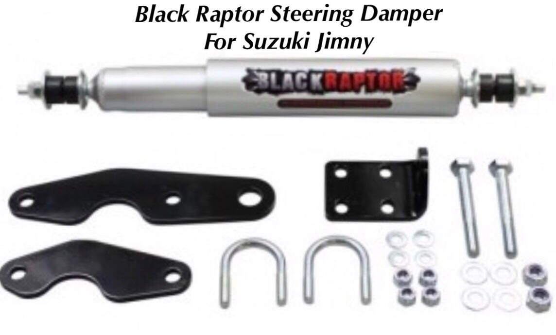 Suzuki Jimny Steering Damper Kit (19982016) Black Raptor, Car