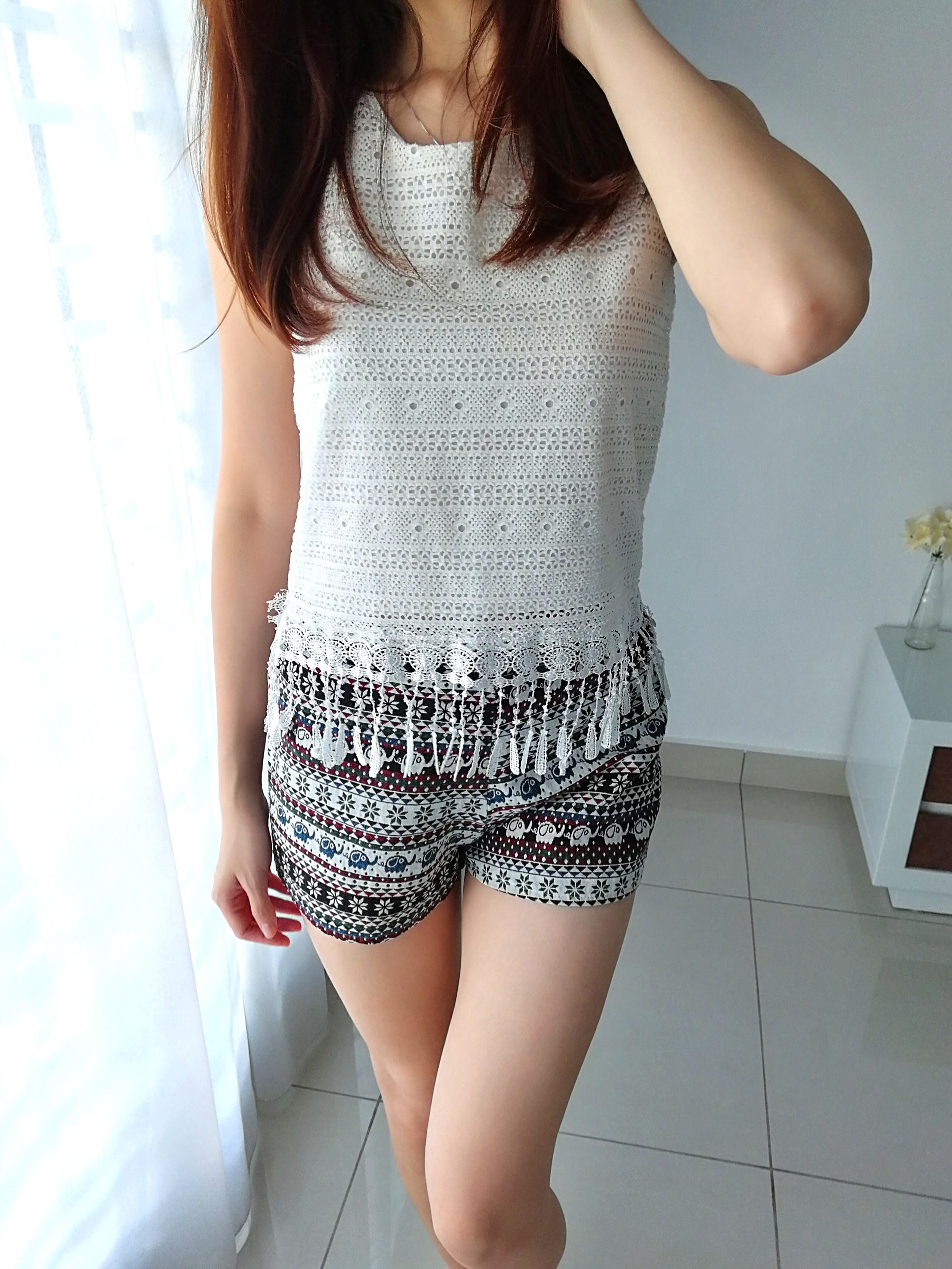 Thai Golden Elephant Print Women's Shorts
