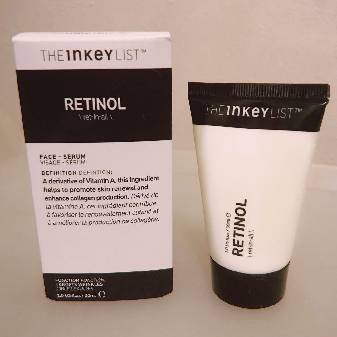 inkey list retinol face serum