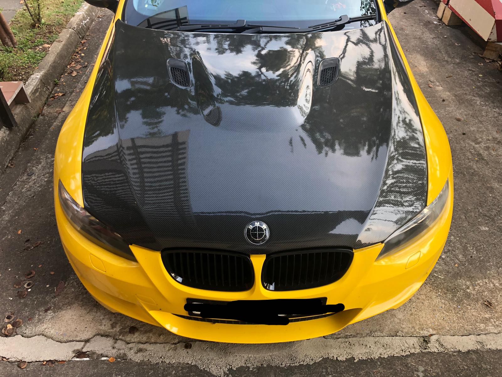 Bmw 335i e92 carbon fiber sale hood