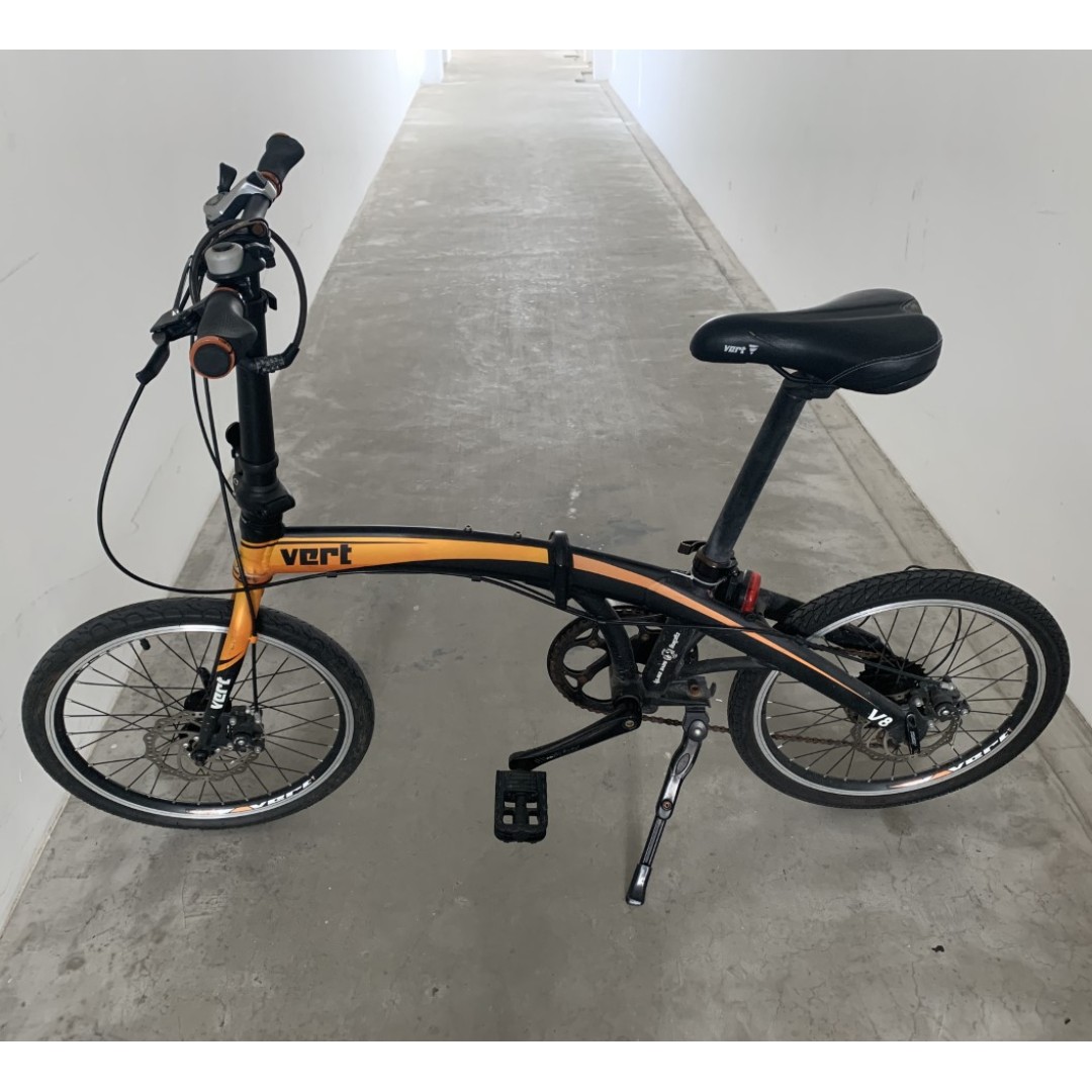 Vert v8 aluminium folding bike hot sale