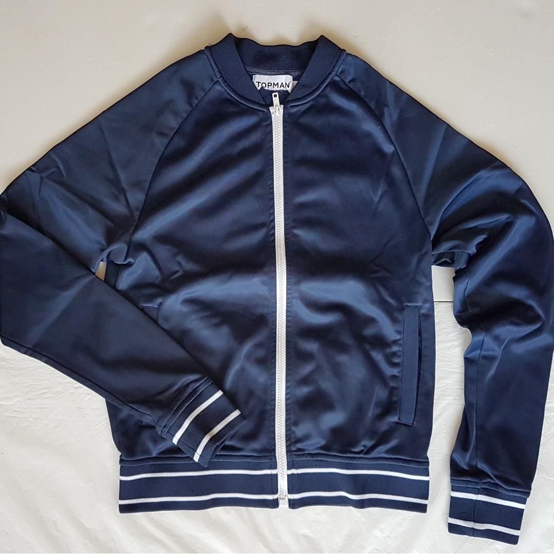 Vintage Topman Dark Blue Tracksuits Vespa Jacket Warm Outer Coat