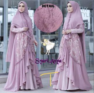 4 colours syarii+ khimar XXXL big size