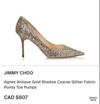 Authentic Jimmy Choo Glitter pumps