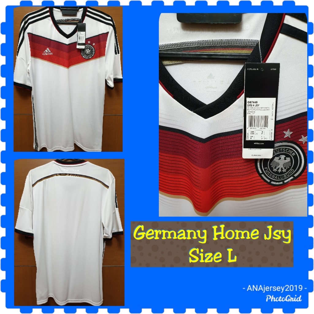 2014 Germany Home *Excellent* S (G87445) Adidas - Classic Soccer Shirt