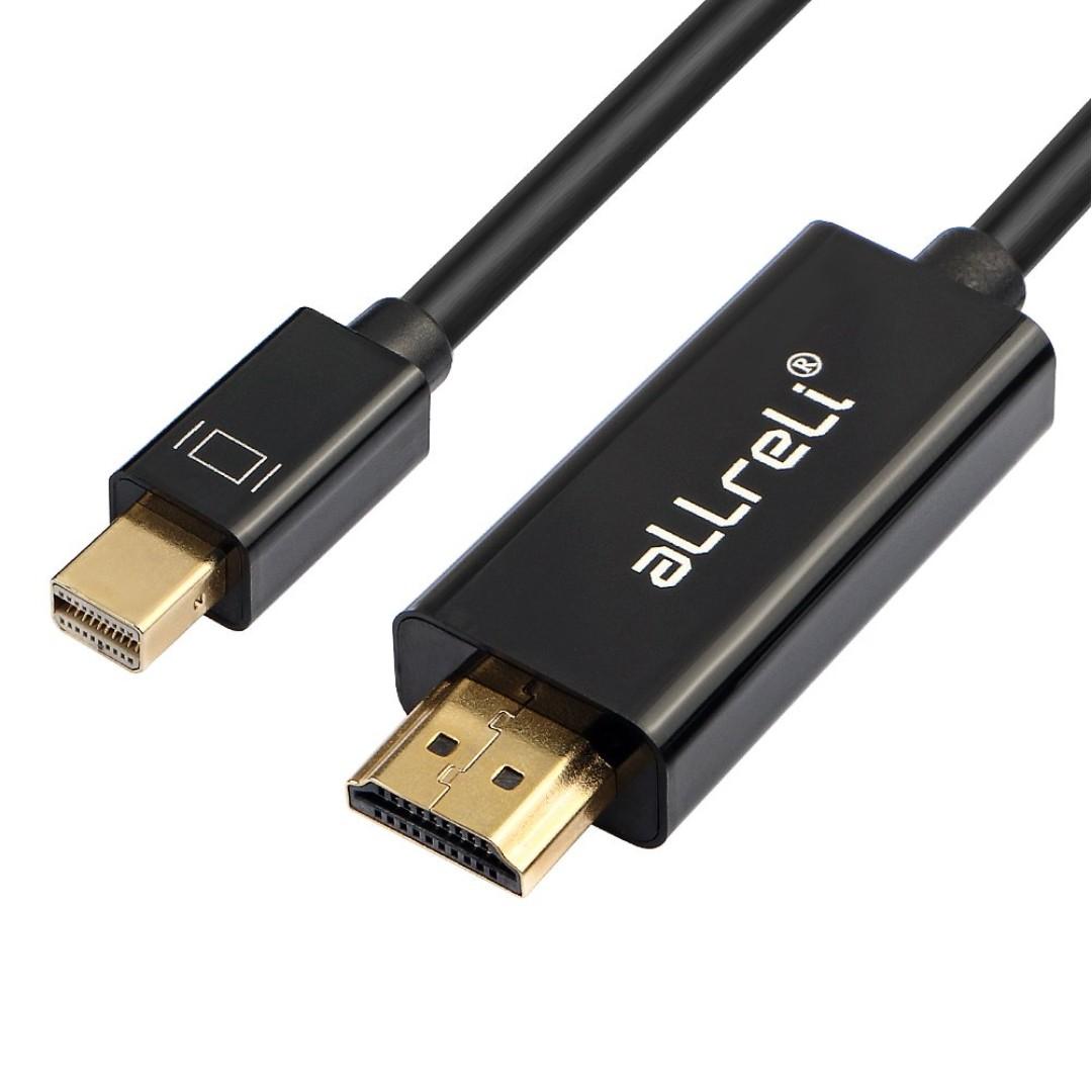2866 Mini Dp To Hdmi Cable Allreli Mini Displayport To Hdmi Adapter For Apple Imac Macbook Pro Air Lcd Tv Full Hd 1080p Thunderbolt Compatible Black Electronics Computer Parts Accessories