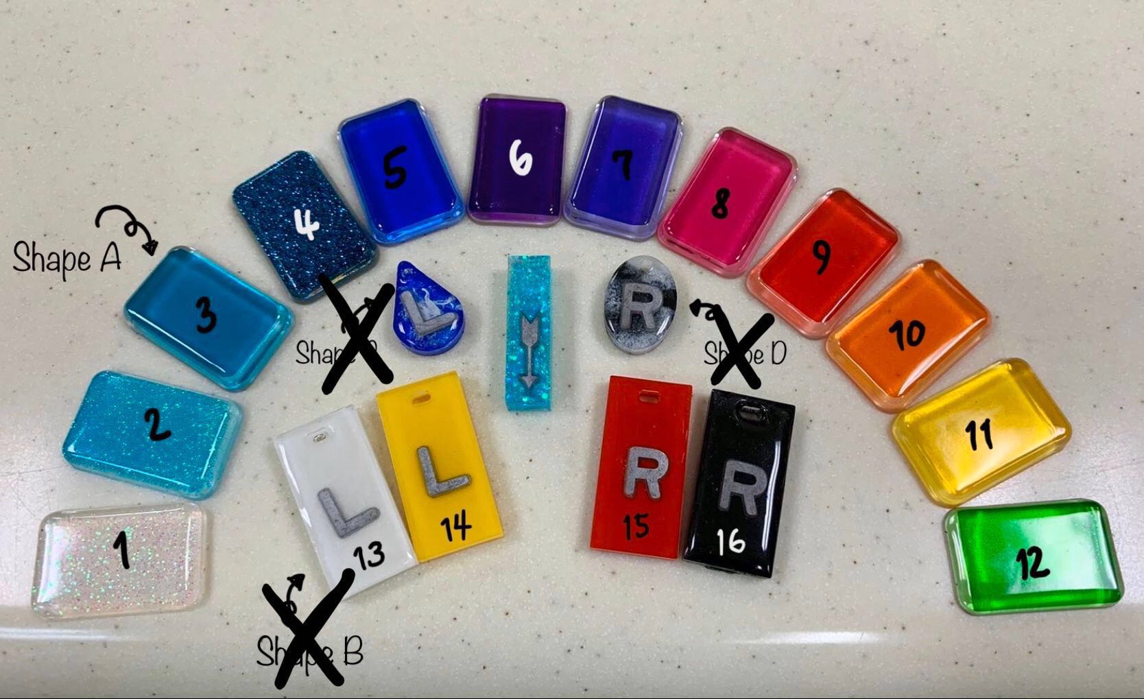 (3 initials) Handmade Xray Lead Markers, Hobbies & Toys, Stationery