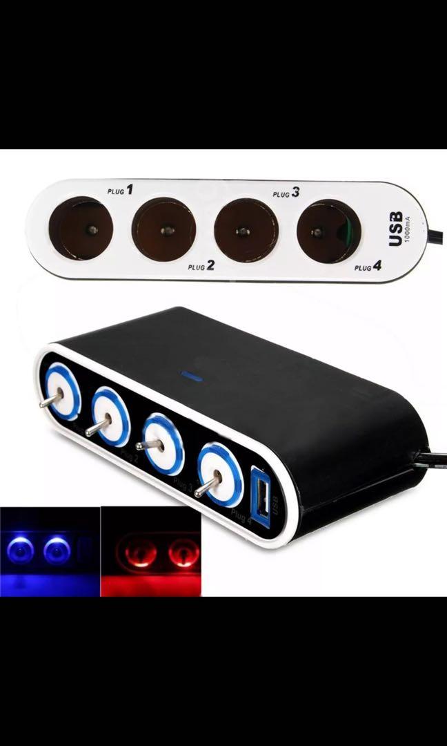 portable battery pack with cigarette lighter socket