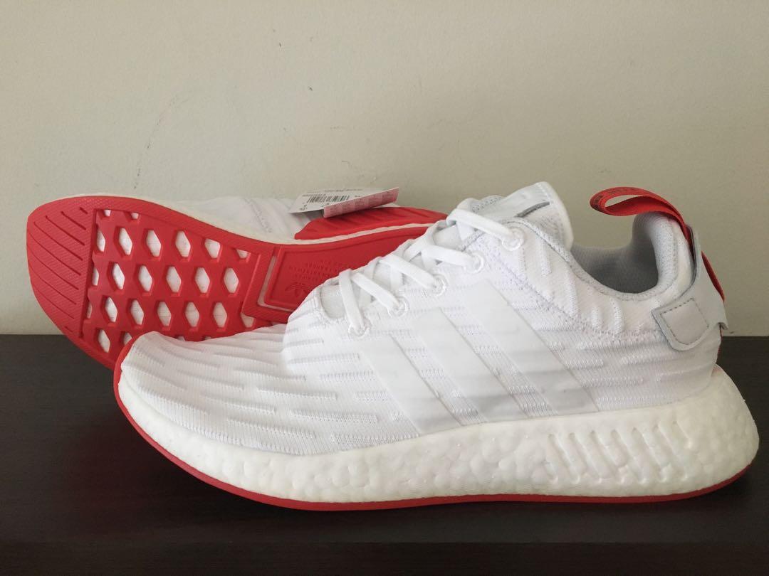 adidas gazelle silver green womens Adidas NMD R2 Primeknit White Black main image 1