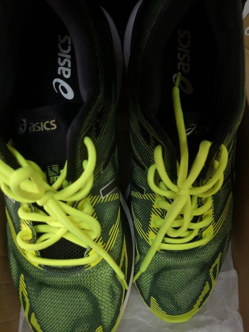 Asics Gel Nimbus 19 T700N Black Safety Yellow Silver