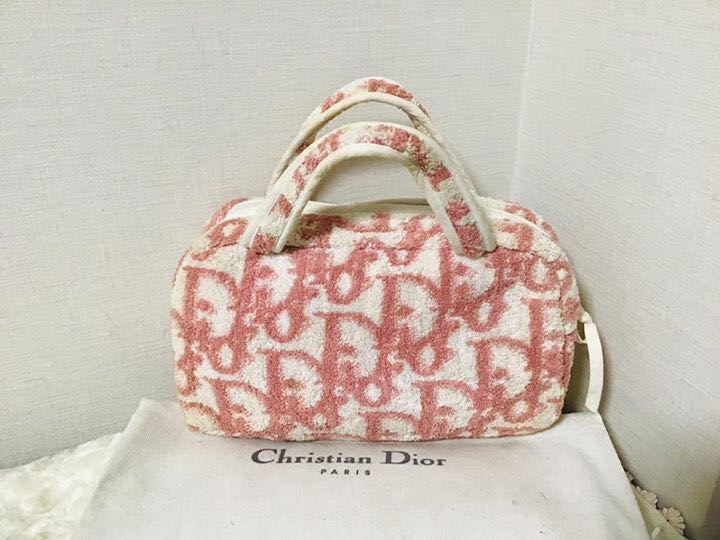 Cloth travel bag Dior Pink in Cloth - 20598814