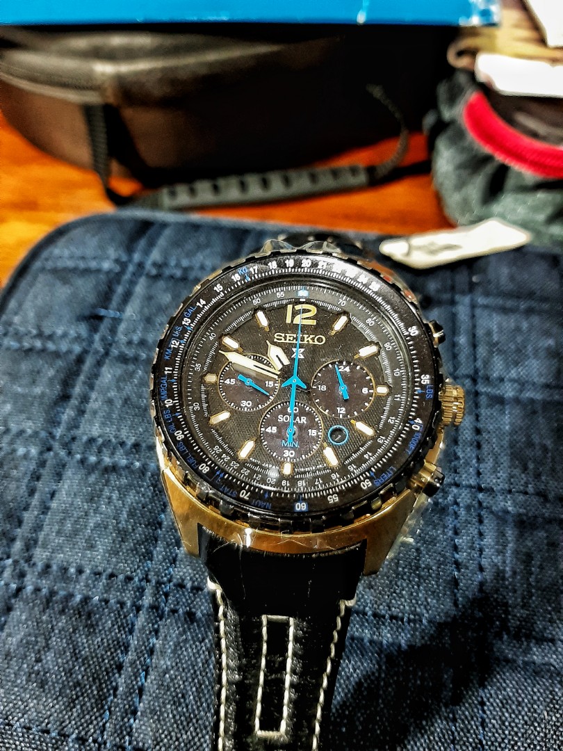 Brand New Seiko Prospex Aviation Solar Pilot Chronograph Watch, Men's  Fashion, Watches & Accessories, Watches on Carousell