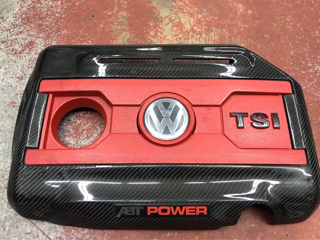 Carbon Fibre Engine Cover VW TSI, Car Accessories, Accessories on Carousell