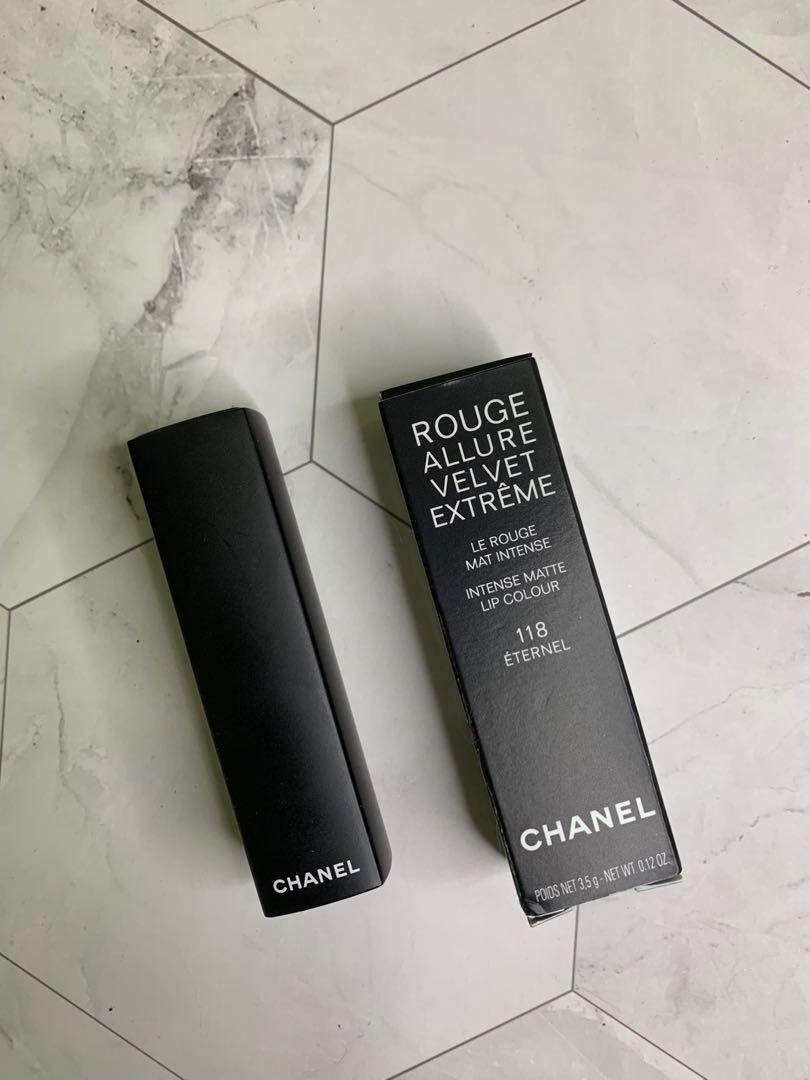 Chanel Lipstick Rouge Allure Velvet Extreme 118 Eternal Health Beauty Makeup On Carousell