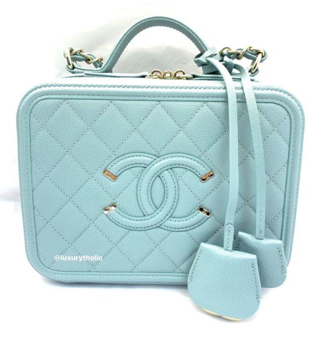 chanel bag tiffany blue
