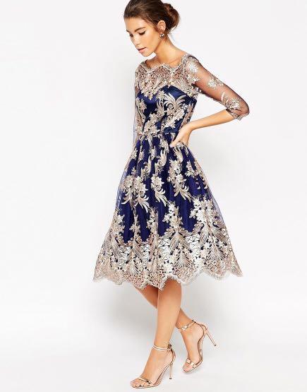 Chi chi london rose gold dress clearance