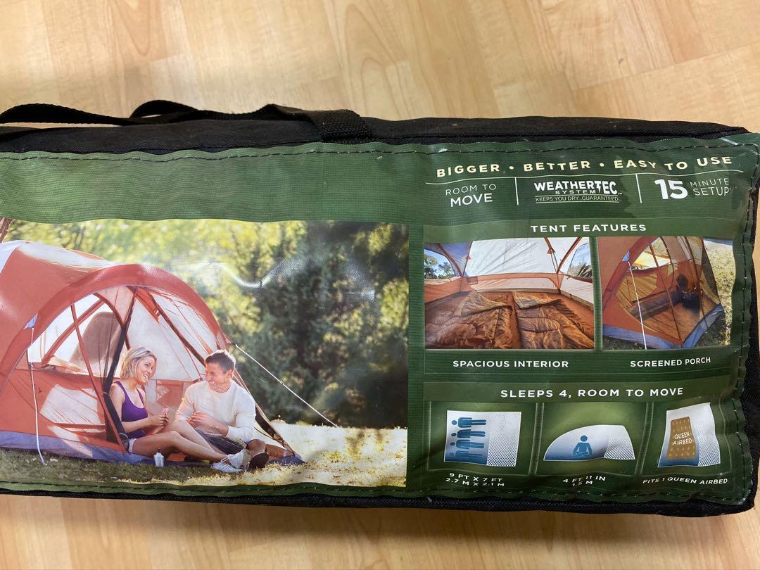 Coleman evanston tent 4 person top