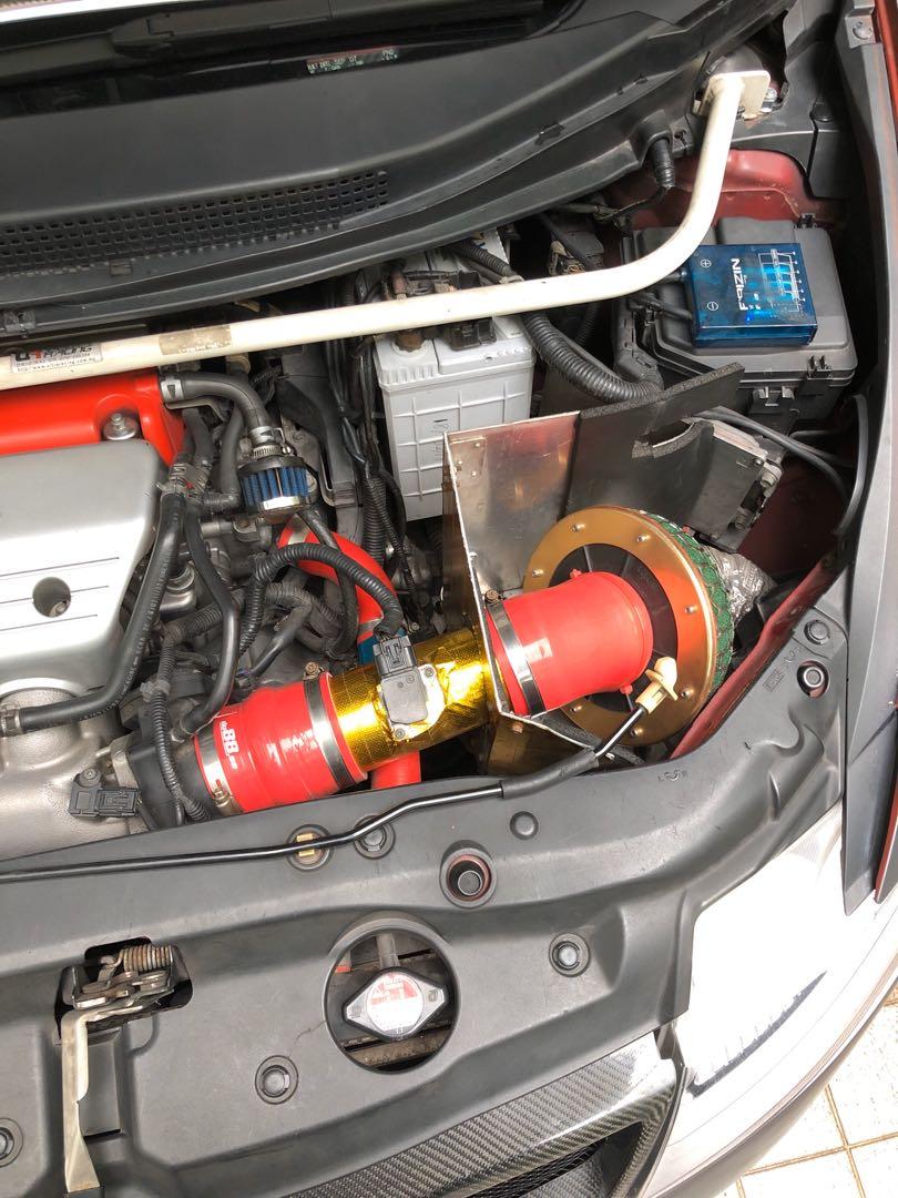 HKS intake filter with custom heat shield, Car Accessories, Accessories