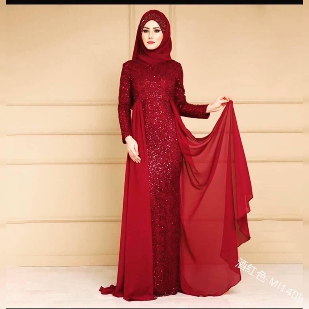 For Rent Sewa Red Sequins Dress