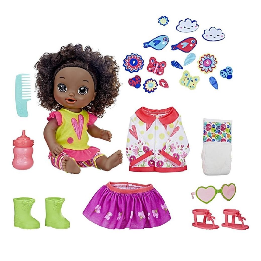 Bn Baby Alive So Many Styles Adorable Baby Doll Black Curly Hair