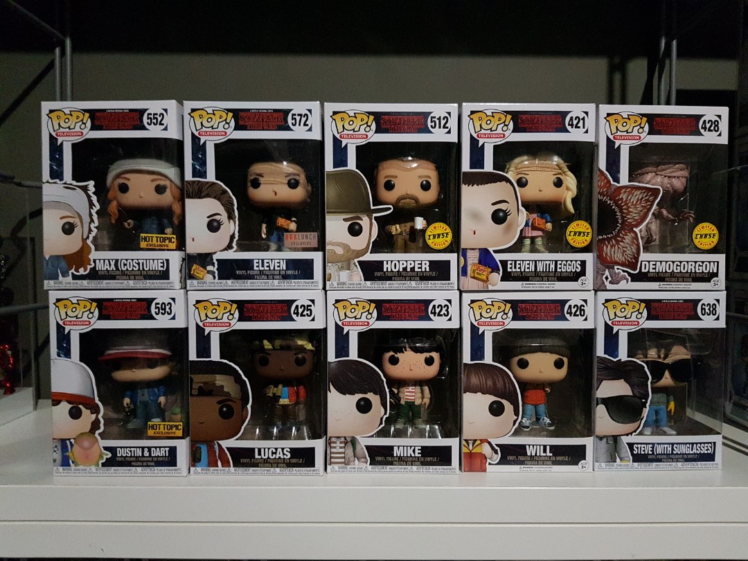 stranger things funko pop set