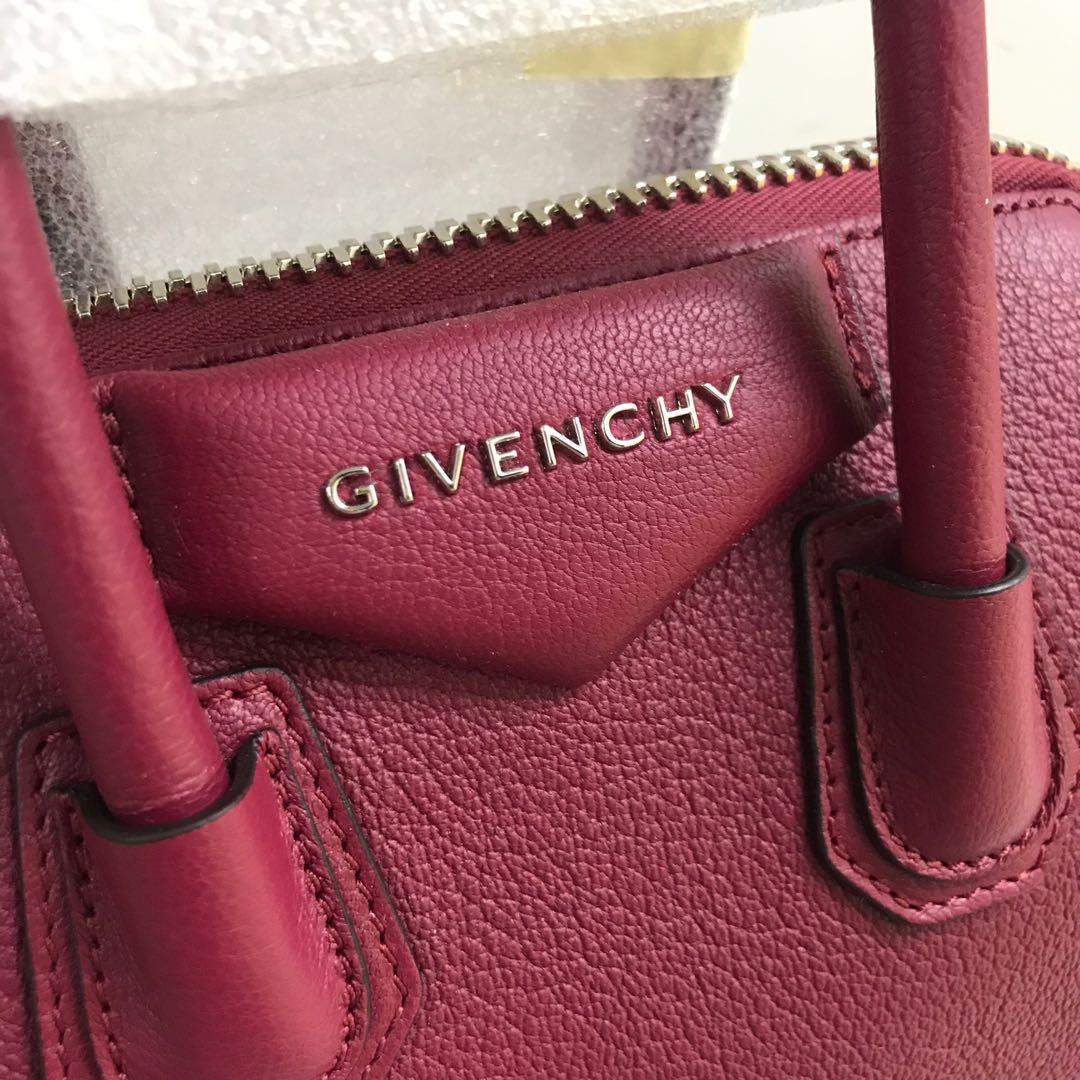 GIVENCHY Sugar Goatskin Mini Antigona Fig Pink 1268213