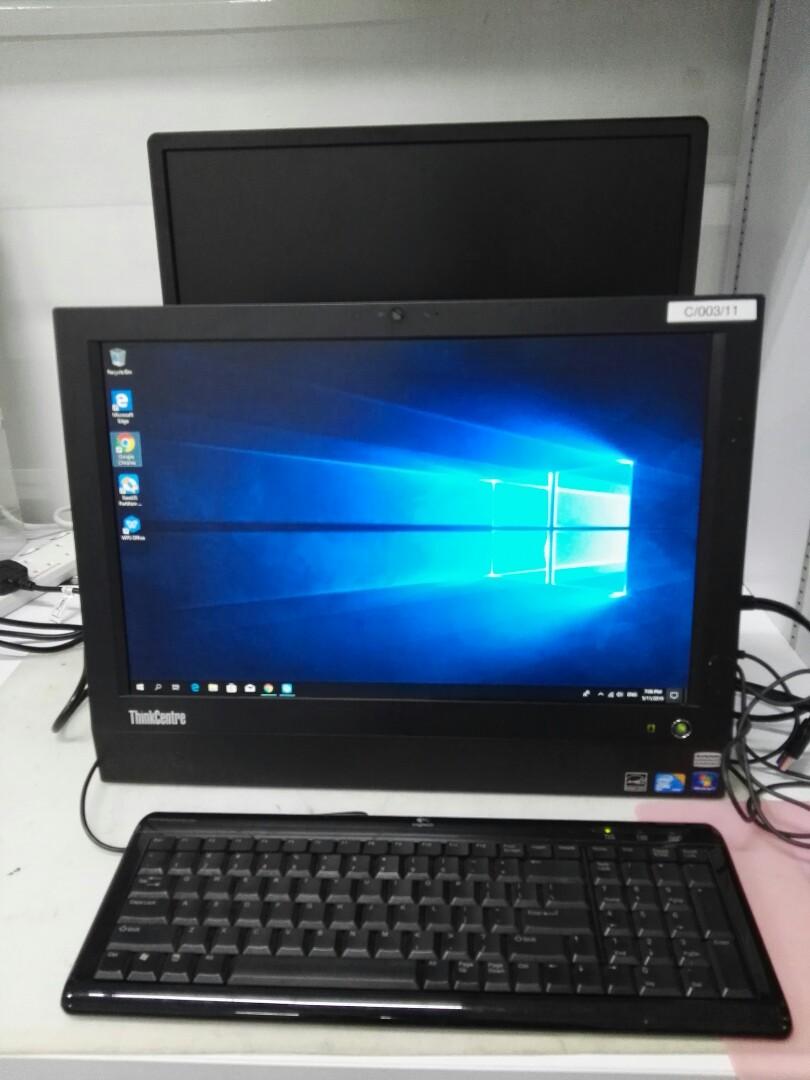Lenovo All In One Pc 19 Inch Win 10 Pro Electronics Computers Desktops On Carousell