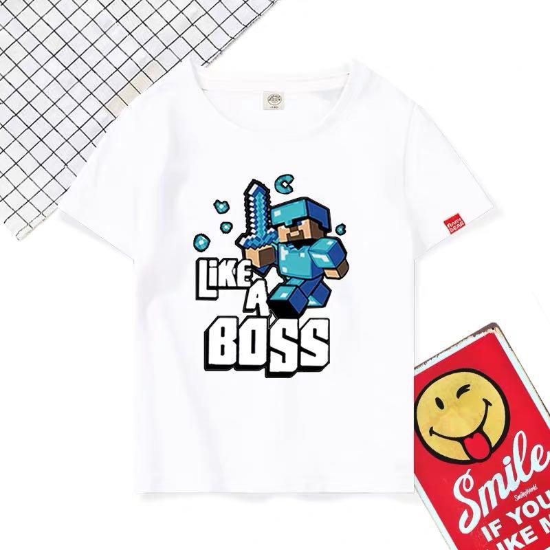 Little Minecraft Kid Tee Gsa541 Design Colour As Attach Photo
