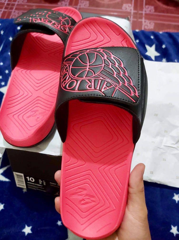 Jordan hydro 7 black red hot sale