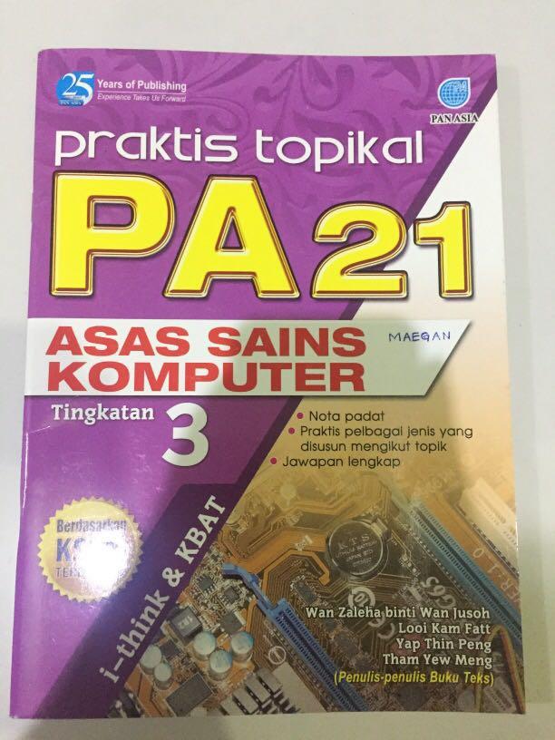 Praktis Topikal Pa21 Asas Sains Komputer Tingkatan 3 Kssm Books Stationery Books On Carousell