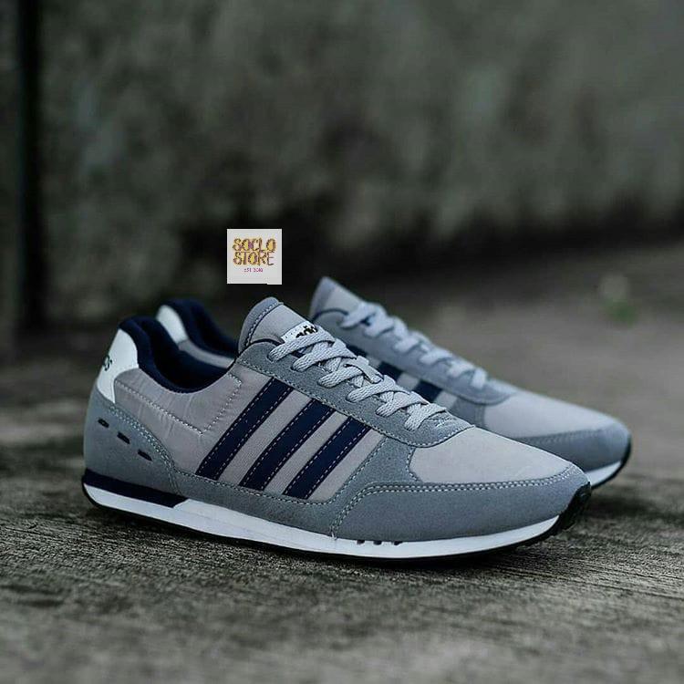Sepatu adidas neo sales city racer grey