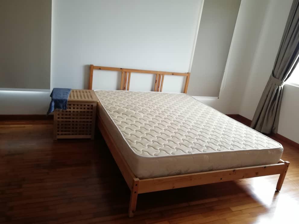 Set Katil Queen Ikea N Tilam Queen Home Furniture Furniture On Carousell