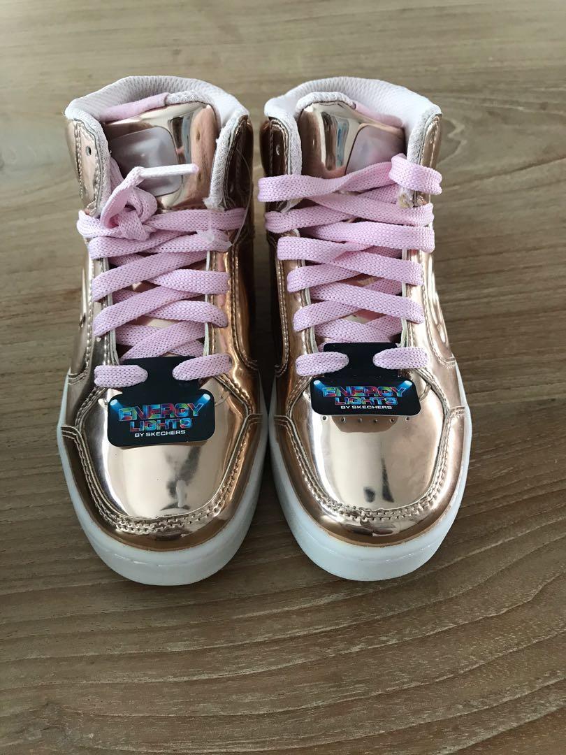 sketchers girls high tops