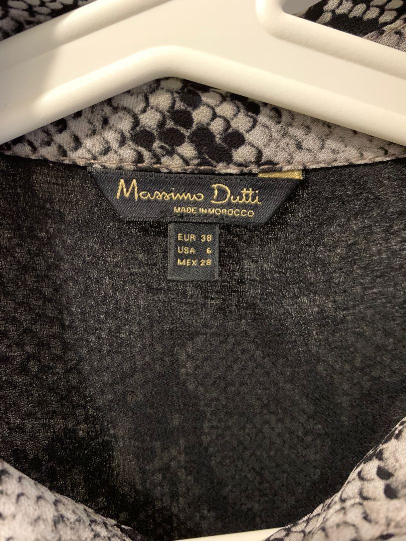 Massimo dutti 2024 snakeskin dress
