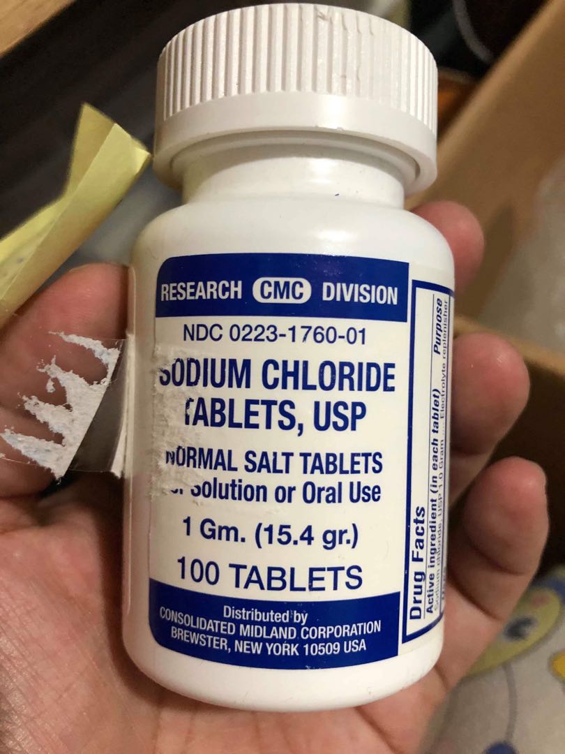 Sodium chloride tablets, Beauty & Personal Care, Oral Care on Carousell
