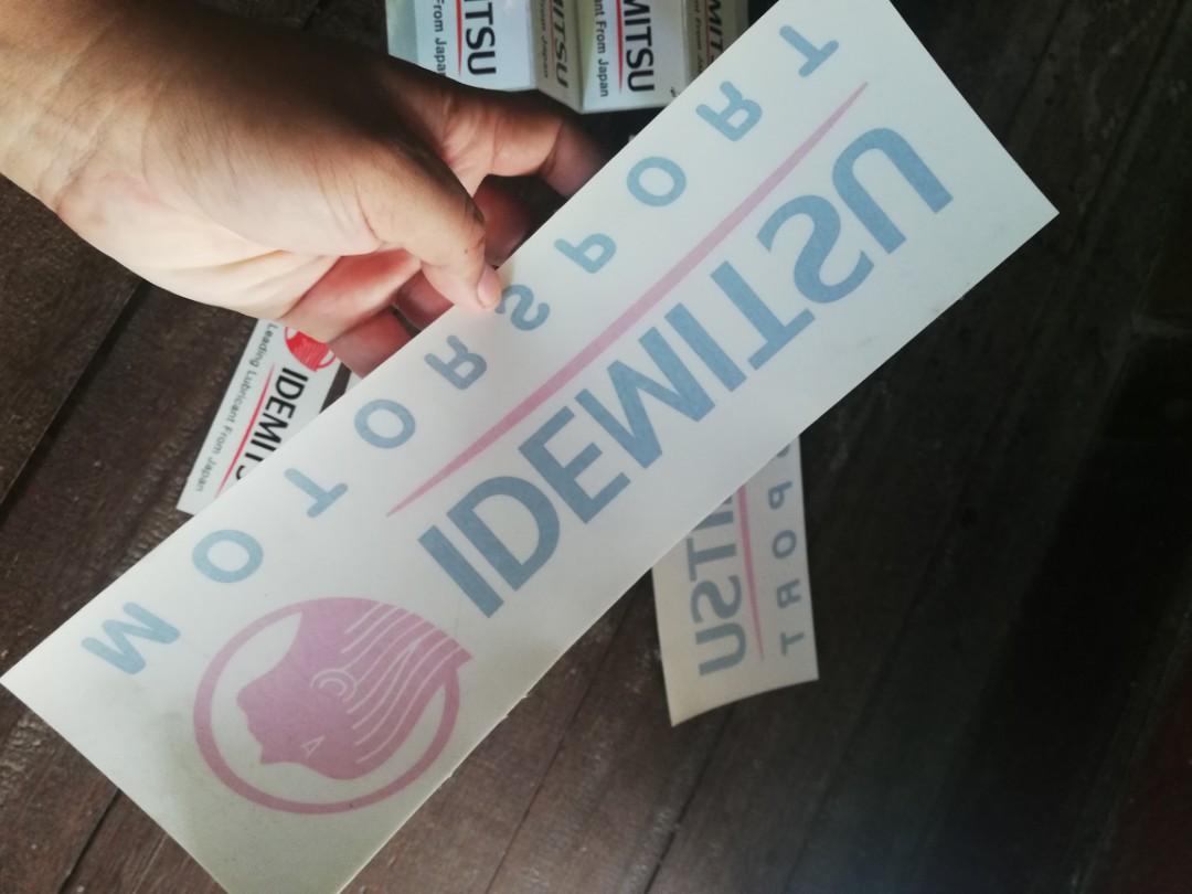 Sticker idemitsu, Men's Fashion, Watches & Accessories, Jewelry on ...