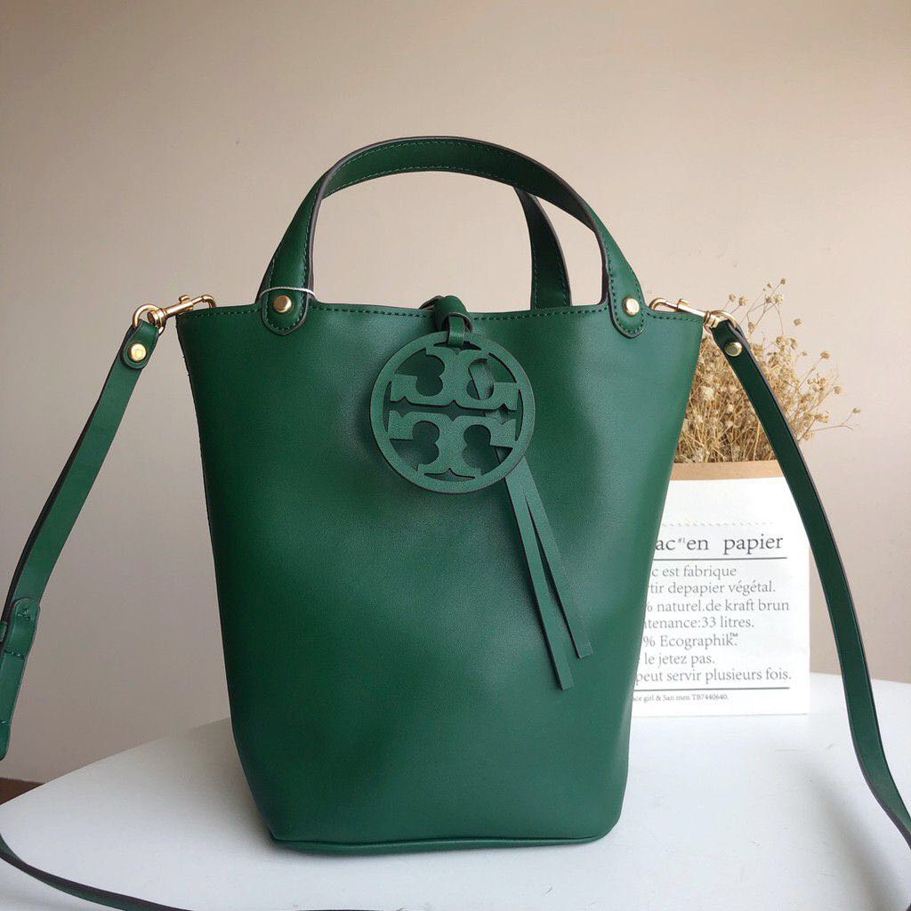 Tory Burch Miller stripe bucket Bag