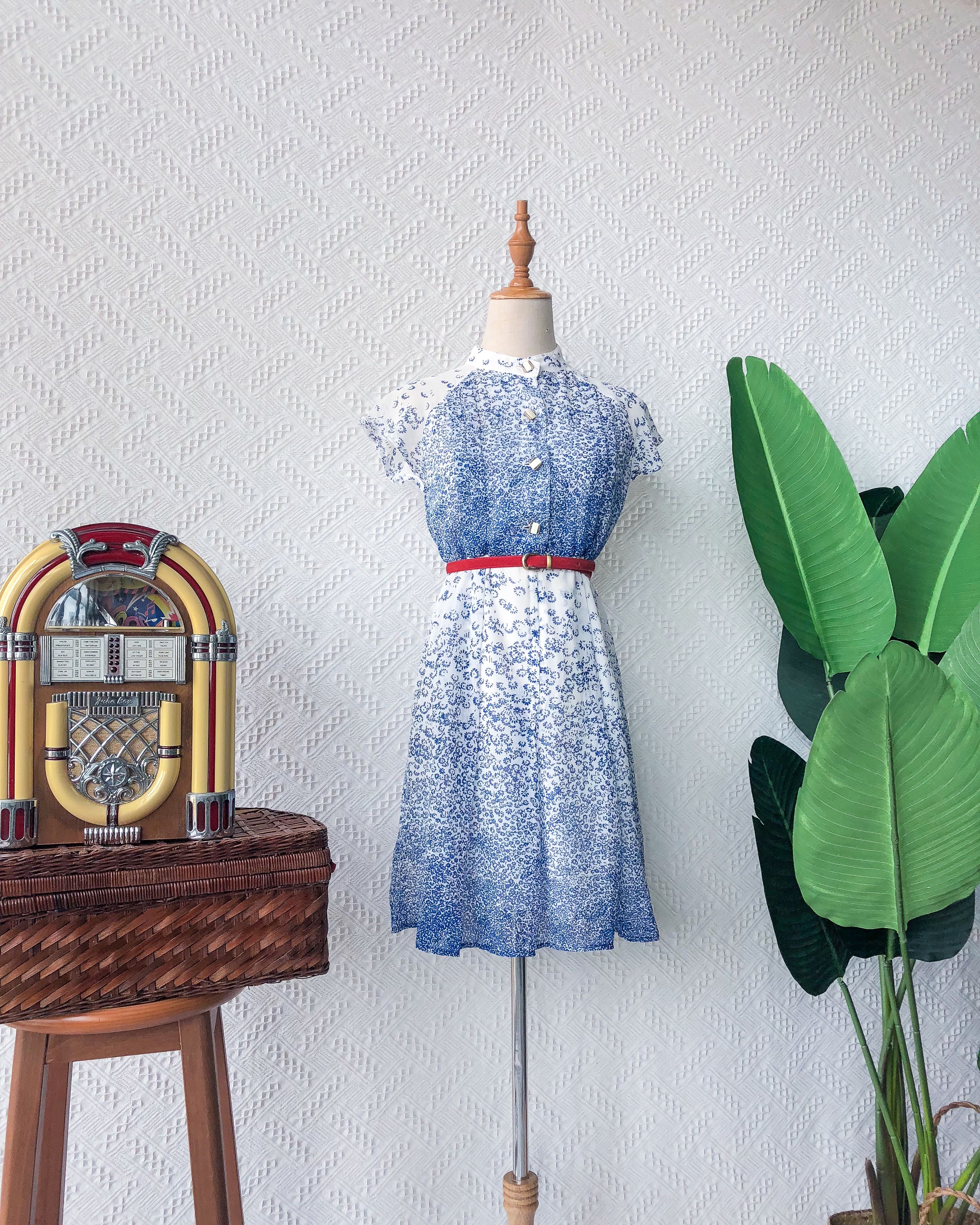 vintage midi dress uk
