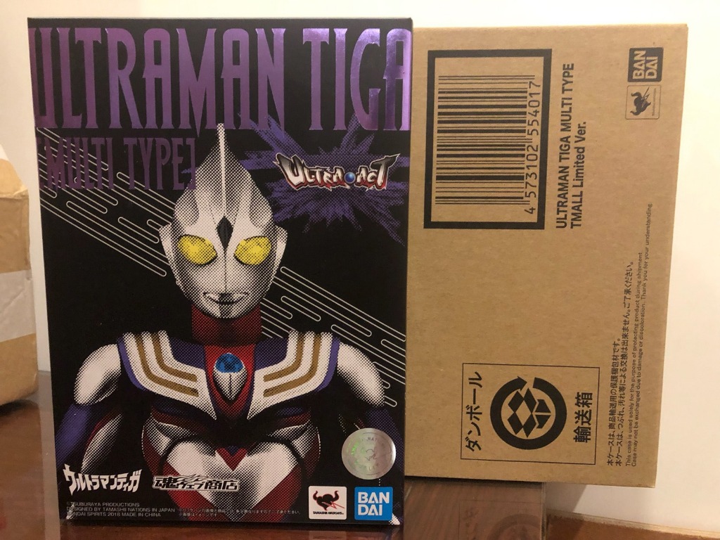 Ultra Act Ultraman Tiga Multi Type Tmall Limited Ver Bandai Toys Games Action Figures Collectibles On Carousell