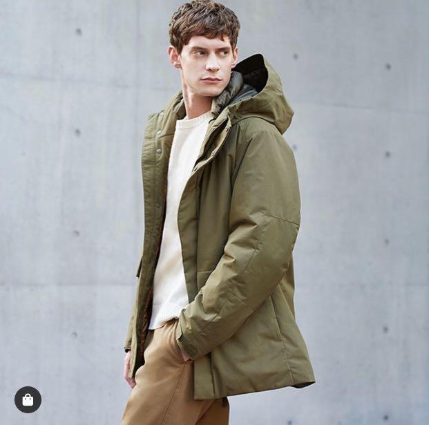 Uniqlo Hybrid Down Parka, Men's Fashion, Coats, Jackets and Outerwear ...