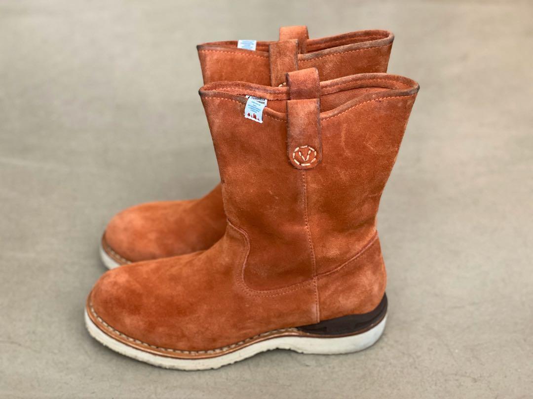 Visvim Wabanaki BootsFolk Size M8 ootdmenstyle, 男裝, 鞋, 西裝鞋 Carousell