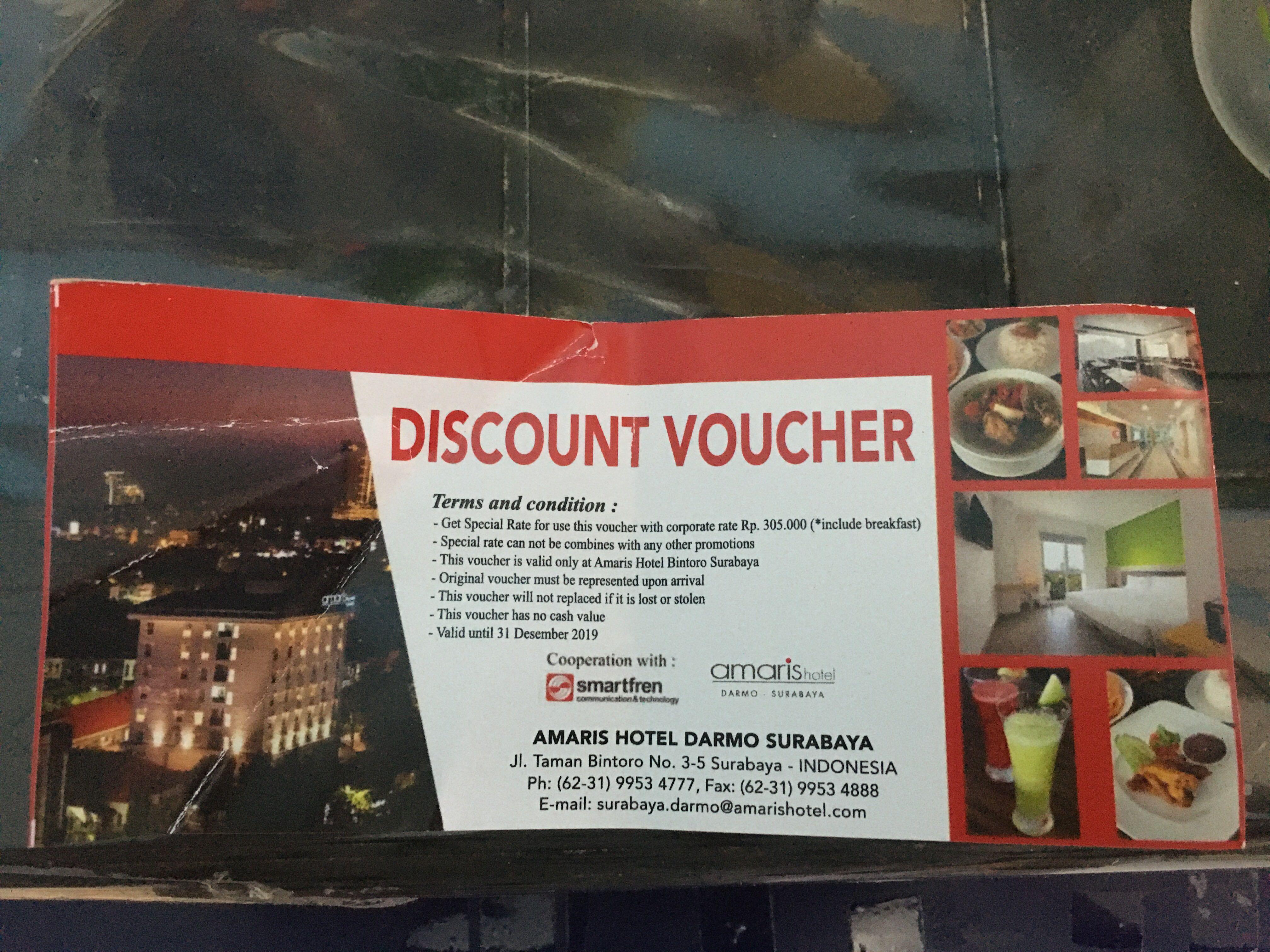 Voucher Hotel Amaris Darmo Tiket Voucher Kartu Hadiah Voucher Di Carousell