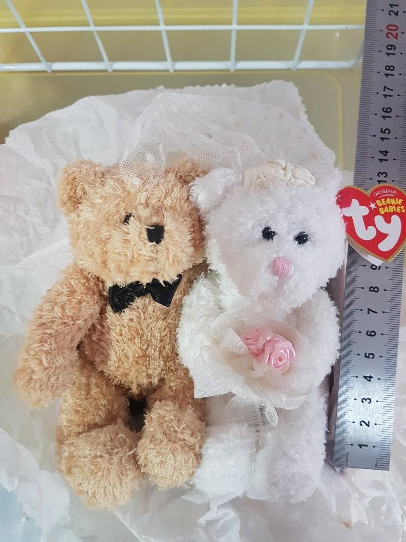 Ty beanie baby wedding bears deals