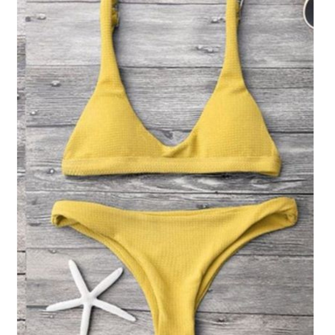 Wendy Bikini Swimsuit Two Peiece Swimwear tanga high cut, Women's