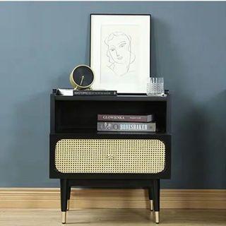 bedside table rattan furniture home living carousell singapore