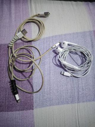 Earpods and Apple cord for sale BUNDLE