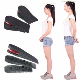 Height Increase half Insoles 3-layer Air Cushion Heel Insert Lift Shoes Insole for Men and Women